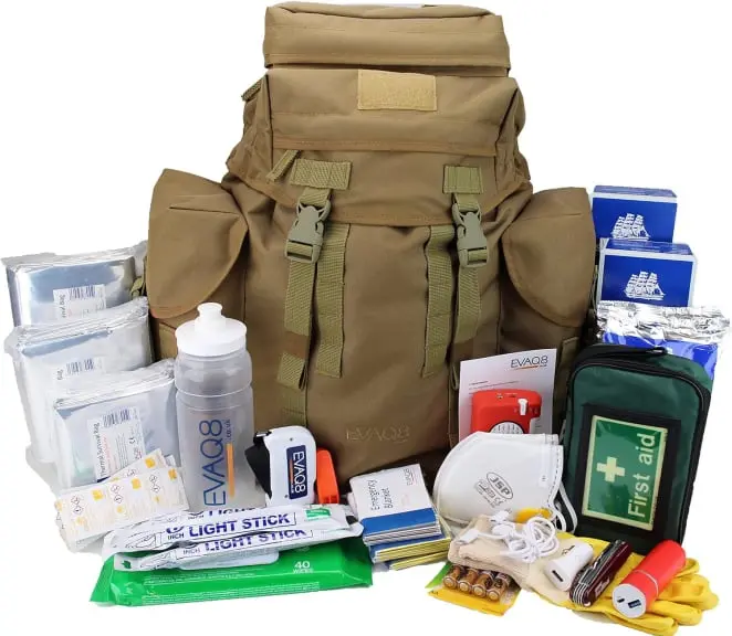 EVAQ8 Emergency Survival Kit 4-Person